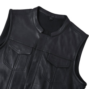 JETT - Motorcycle Leather Vest Men's Vest Best Leather Ny   