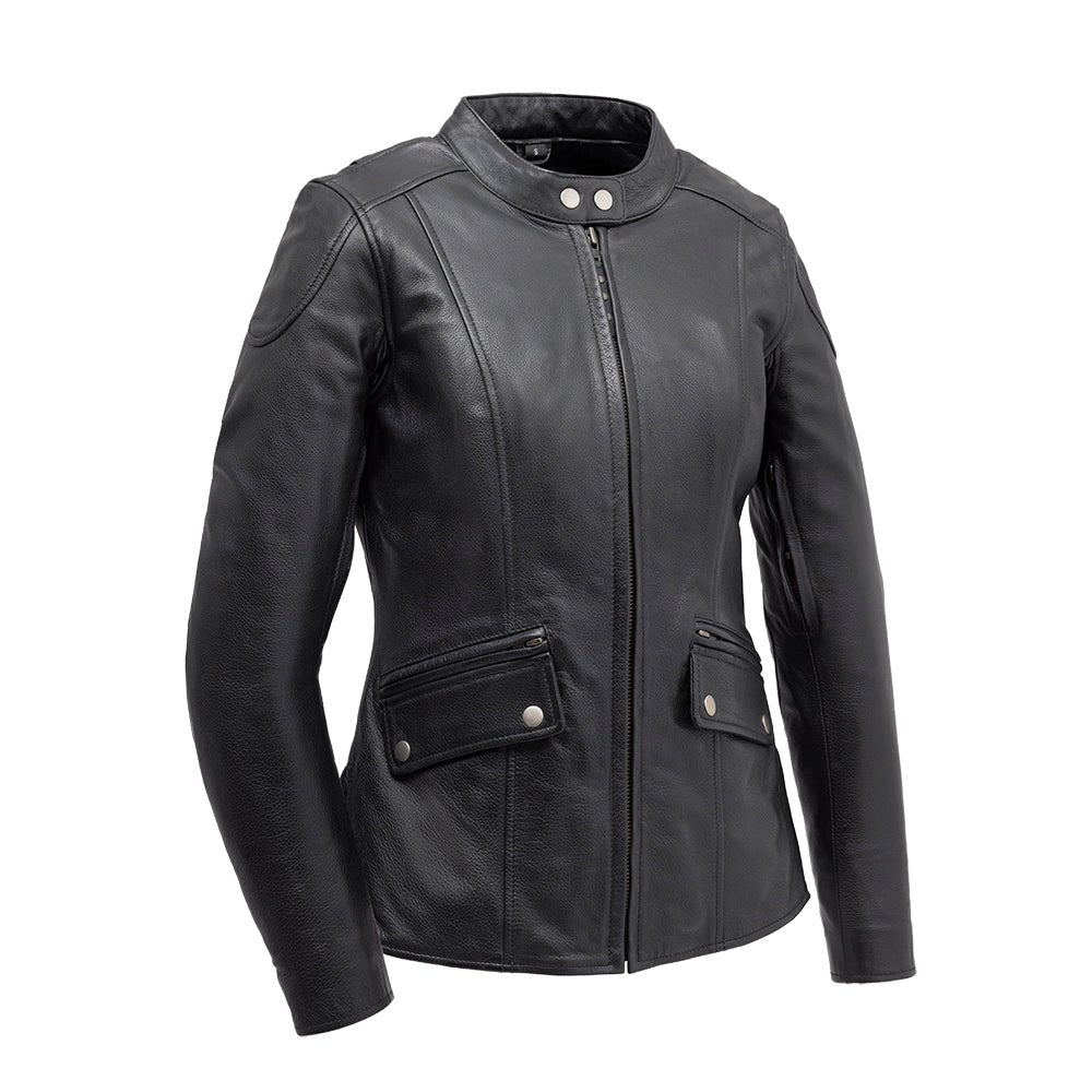 Diva - Women's Motorcycle Leather Jacket Women's Leather Jacket Best Leather Ny Black XS