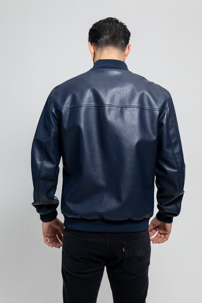 Justin - Men's Vegan Faux Leather Jacket Men's Vegan Jacket Best Leather Ny
