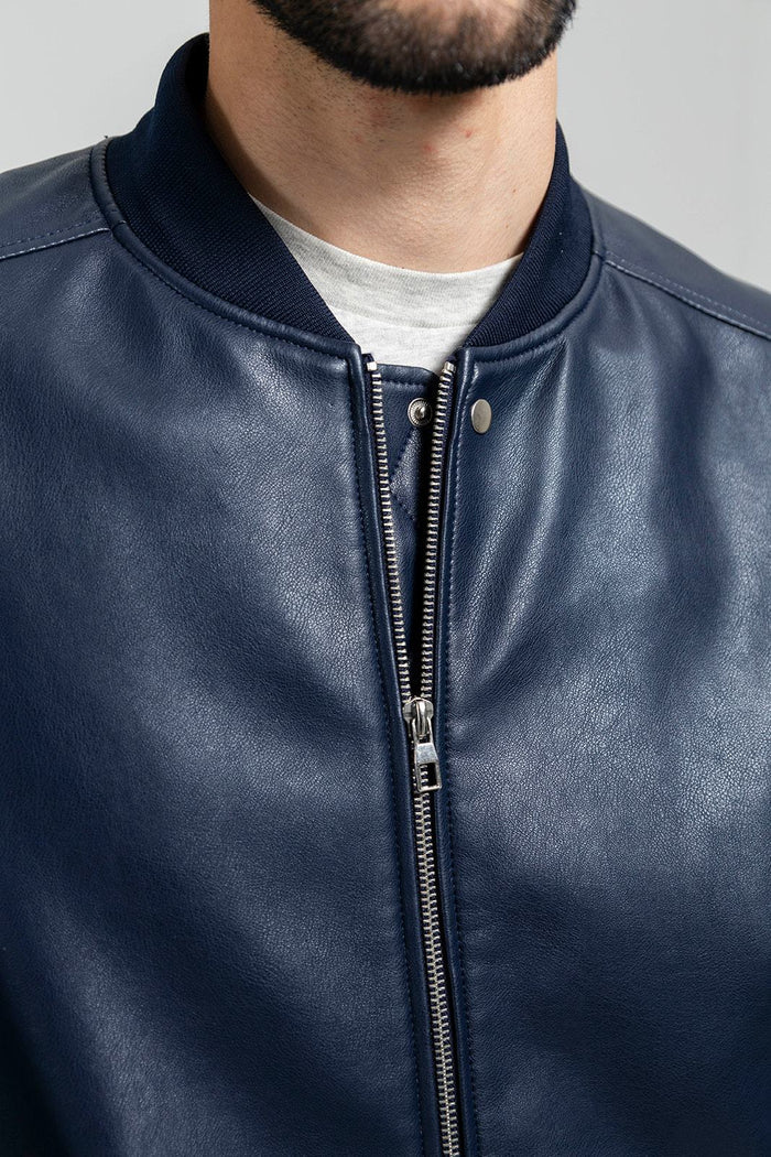 Justin - Men's Vegan Faux Leather Jacket