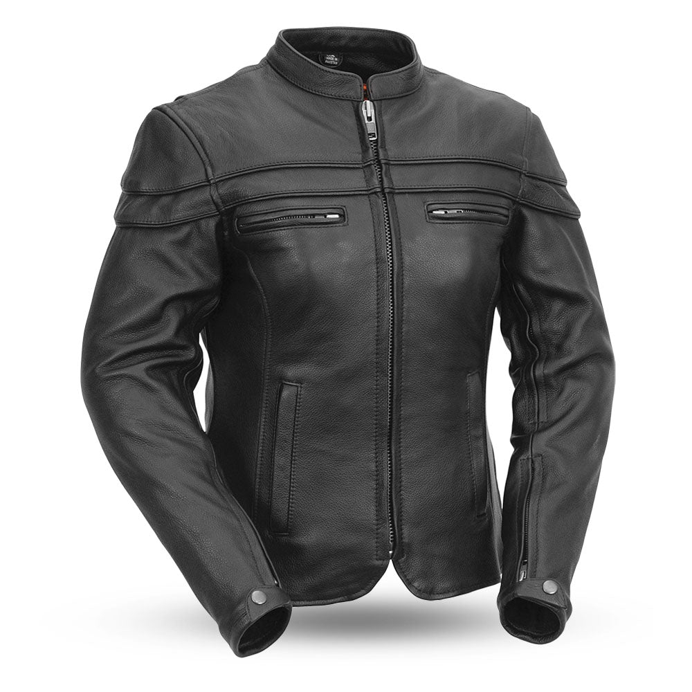 KHALEESI Motorcycle Leather Jacket Women's Motorcycle Leather Jacket Best Leather Ny Black XS