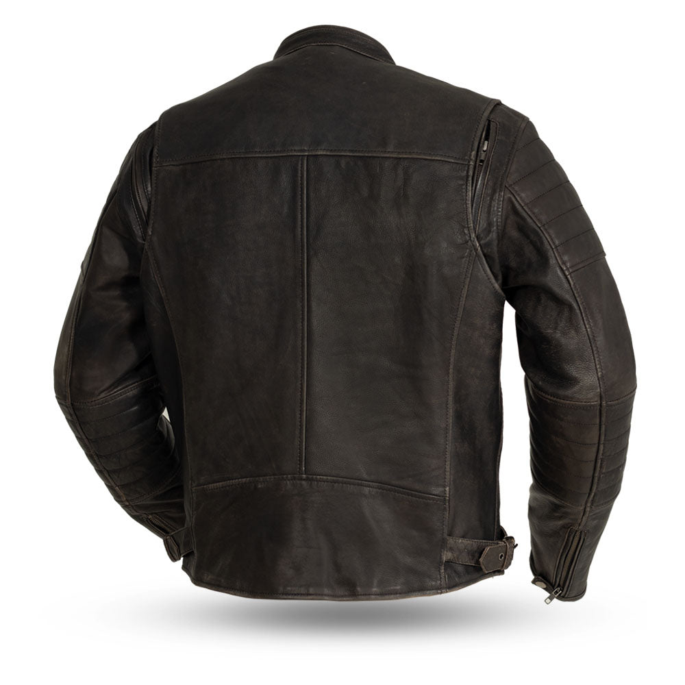 Kings - Men's Motorcycle Leather Jacket (Brown) Men's Jacket Best Leather Ny   