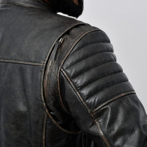 Kings - Men's Motorcycle Leather Jacket (Brown) Men's Jacket Best Leather Ny   
