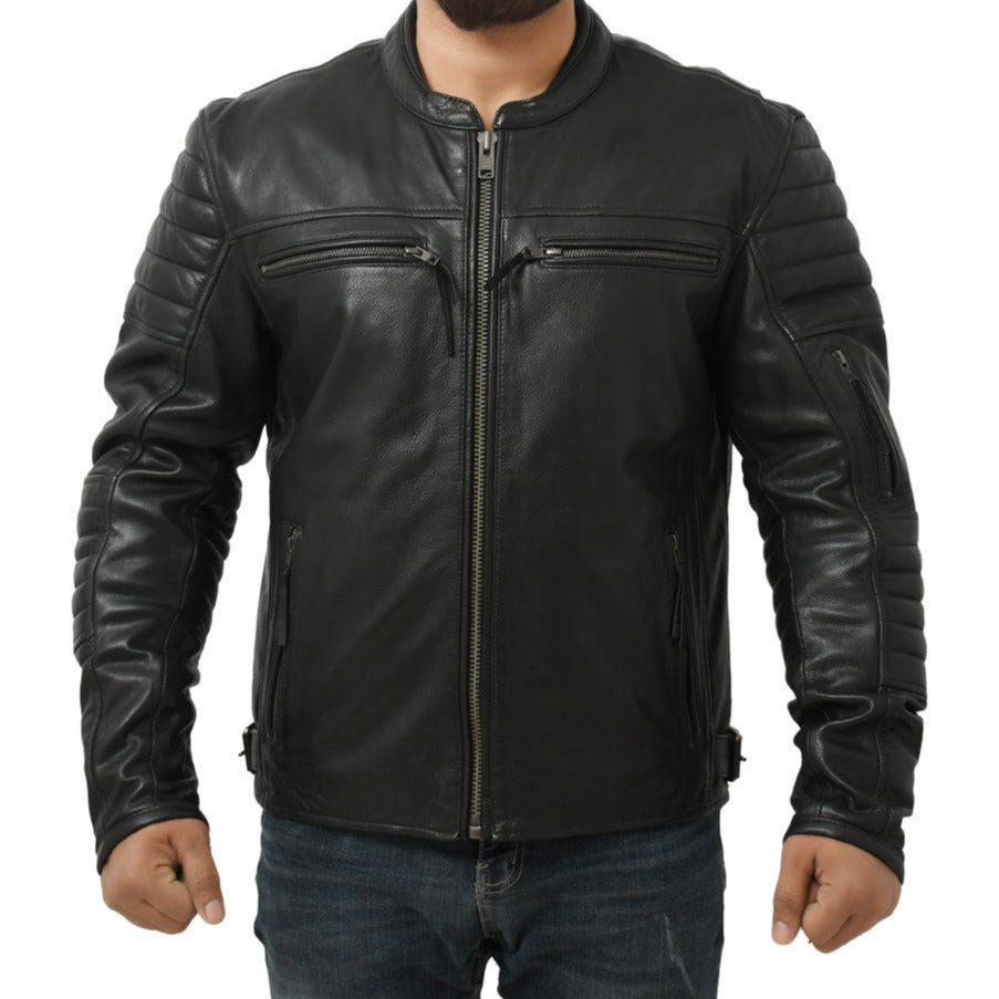 KINGS Motorcycle Leather Jacket (Copy) Men's Motorcycle Jacket Best Leather Ny