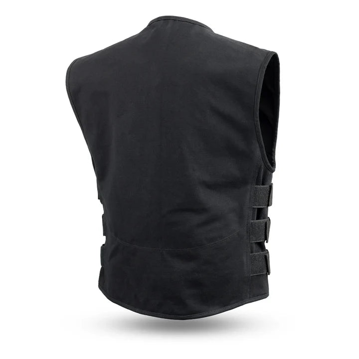 Nomad - Men's Motorcycle Swat Style 20oz. Canvas Vest Garage Sale Best Leather NY Company