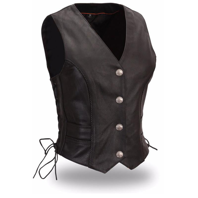 LACY Motorcycle Leather Vest