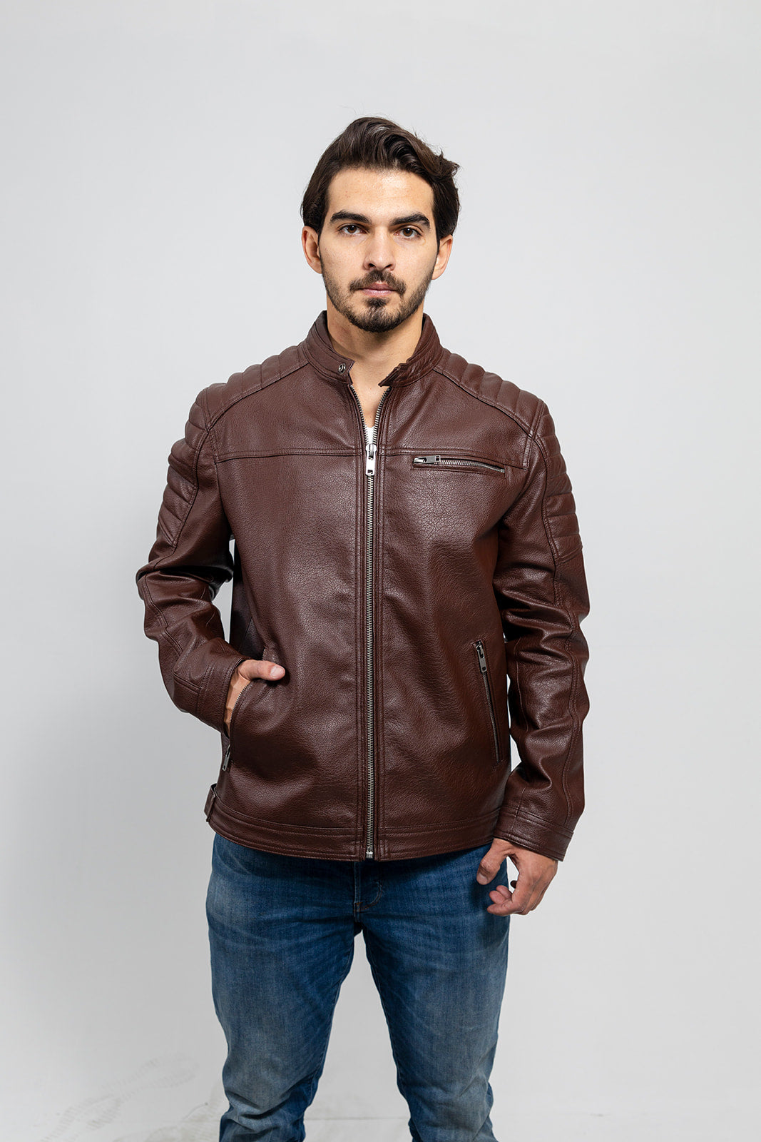Logan - Men's Vegan Faux Leather Jacket Men's Vegan Jacket Best Leather Ny