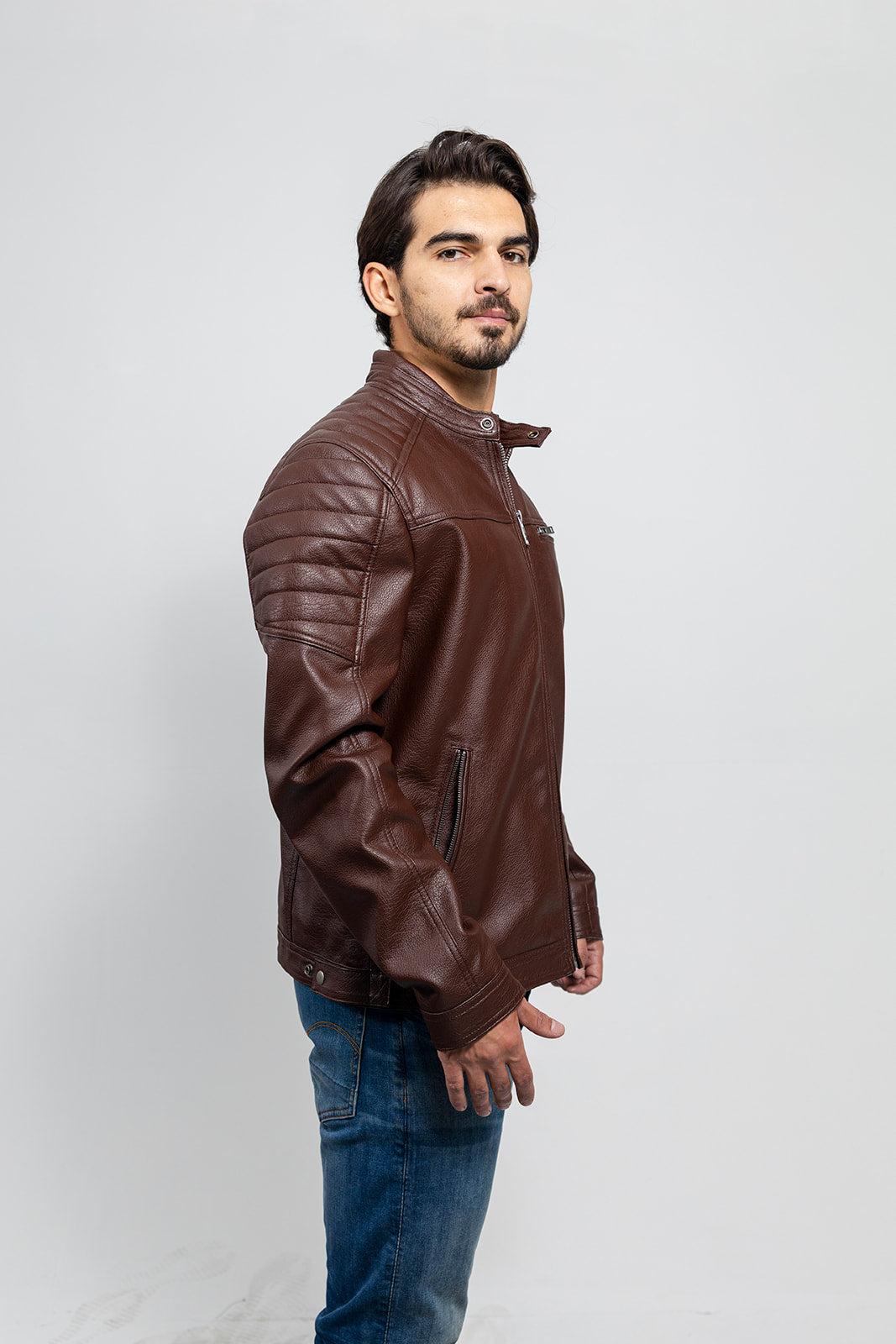 Logan - Men's Vegan Faux Leather Jacket Men's Vegan Jacket Best Leather Ny