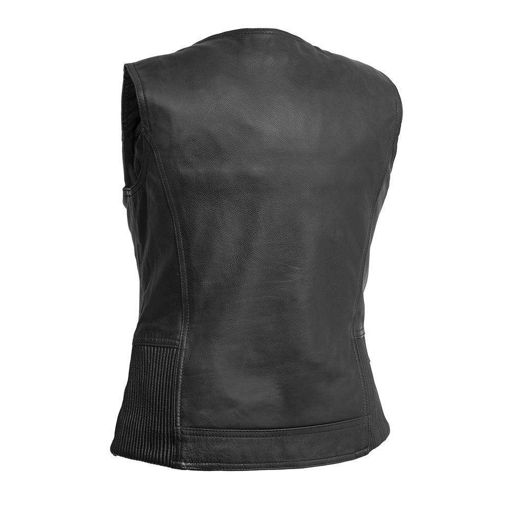 Zaira - Women's Motorcycle Leather Vest Women's Leather Vest Best Leather NY Company