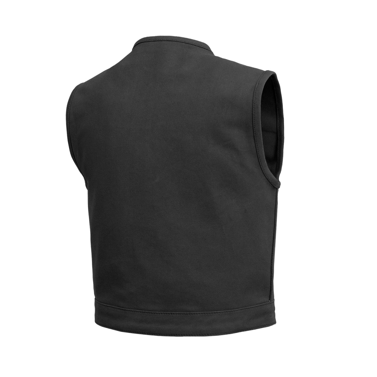 ROCK - Motorcycle Canvas Vest Men's Canvas Vests Best Leather Ny