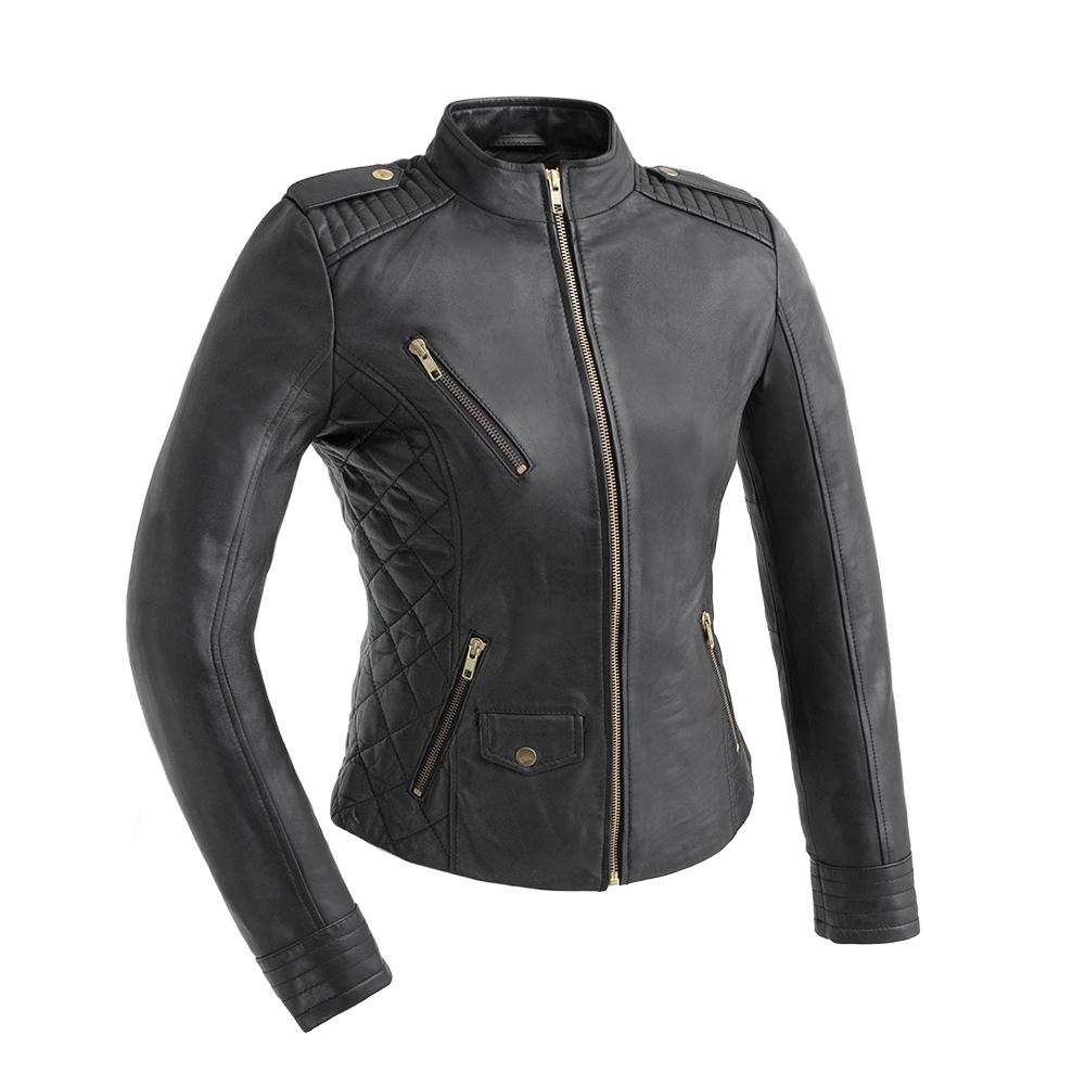 Madelin - Women's Fashion Leather Jacket Jacket Best Leather Ny XS Black 