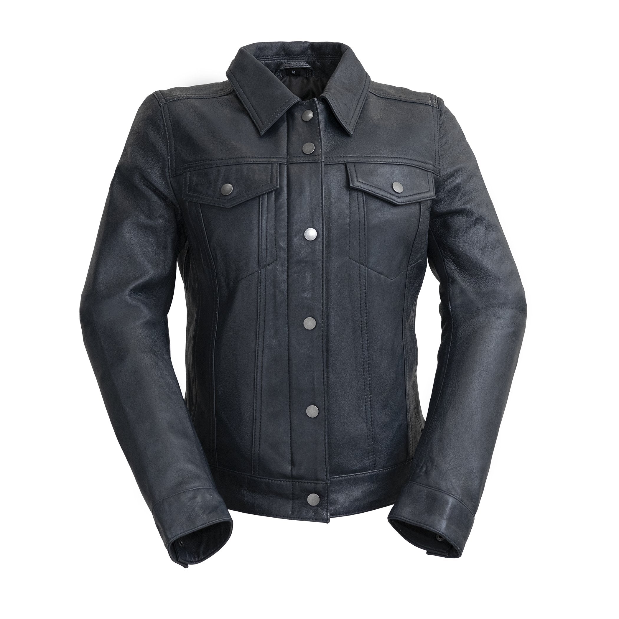 Madison - Women's Fashion Leather Jacket Jacket Best Leather Ny XS BLUE 