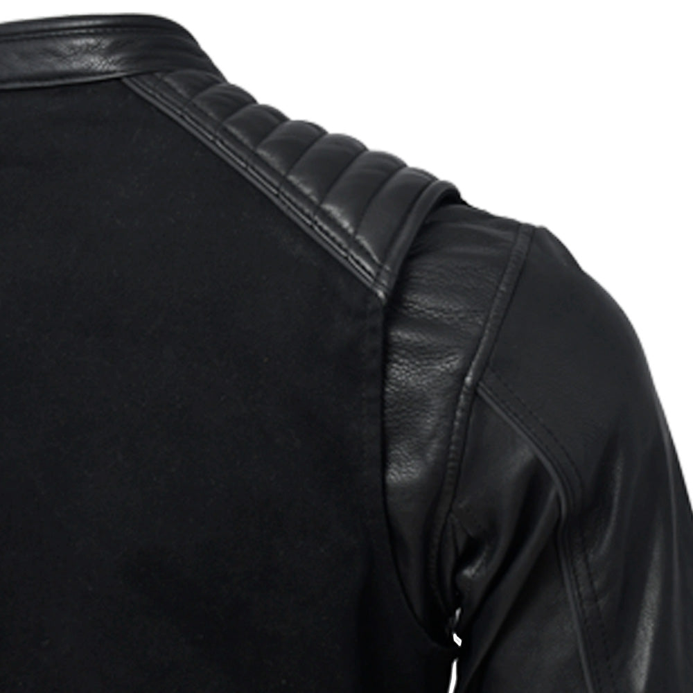 MARTIAL Motorcycle Twill/Leather Jacket Men's Motorcycle Jacket Best Leather Ny