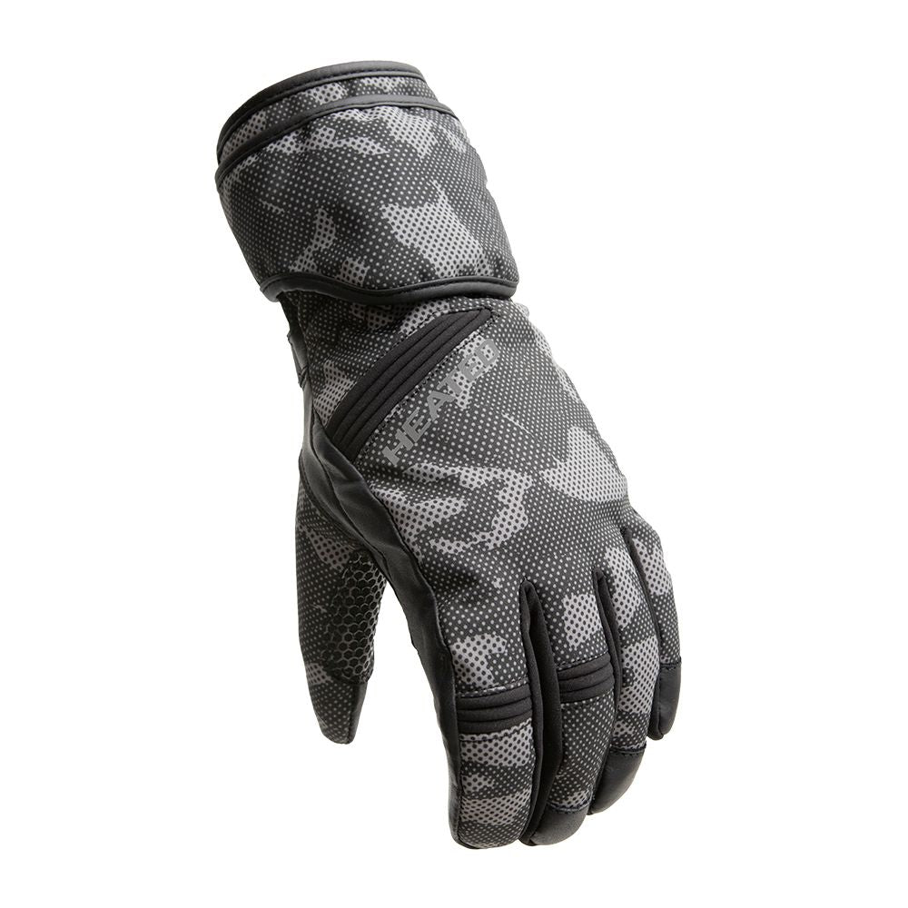 Misty - Rechargeable Heated Gloves Gloves Best Leather Ny XS Gray Camouflage 