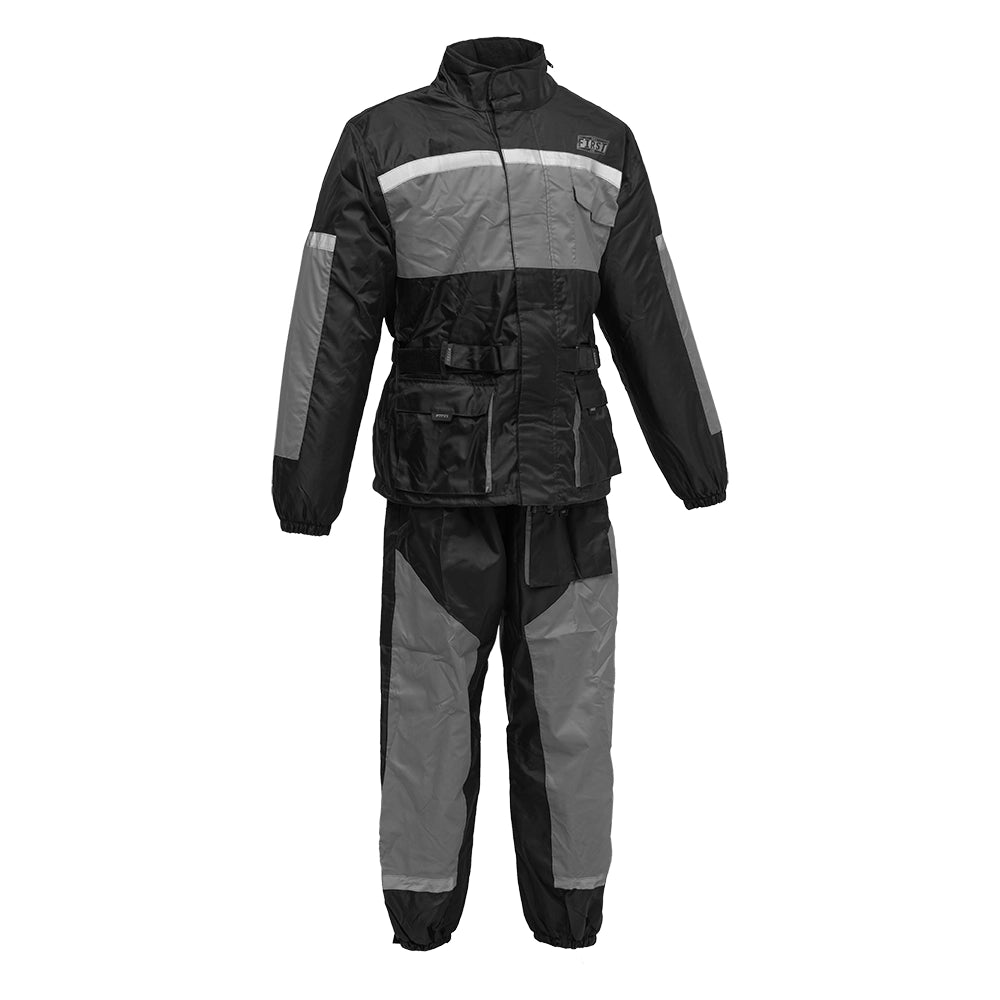 Sinuous - Men's Motorcycle Rain Suit Rain Suit Best Leather Ny Grey S