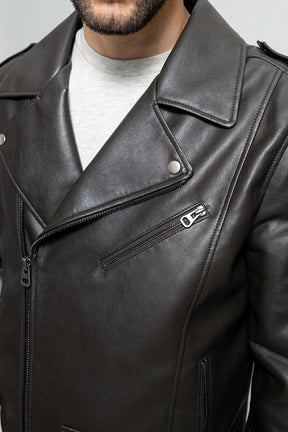 Nash - Men's Vegan Faux Leather Jacket (Olive) Jacket Best Leather Ny   