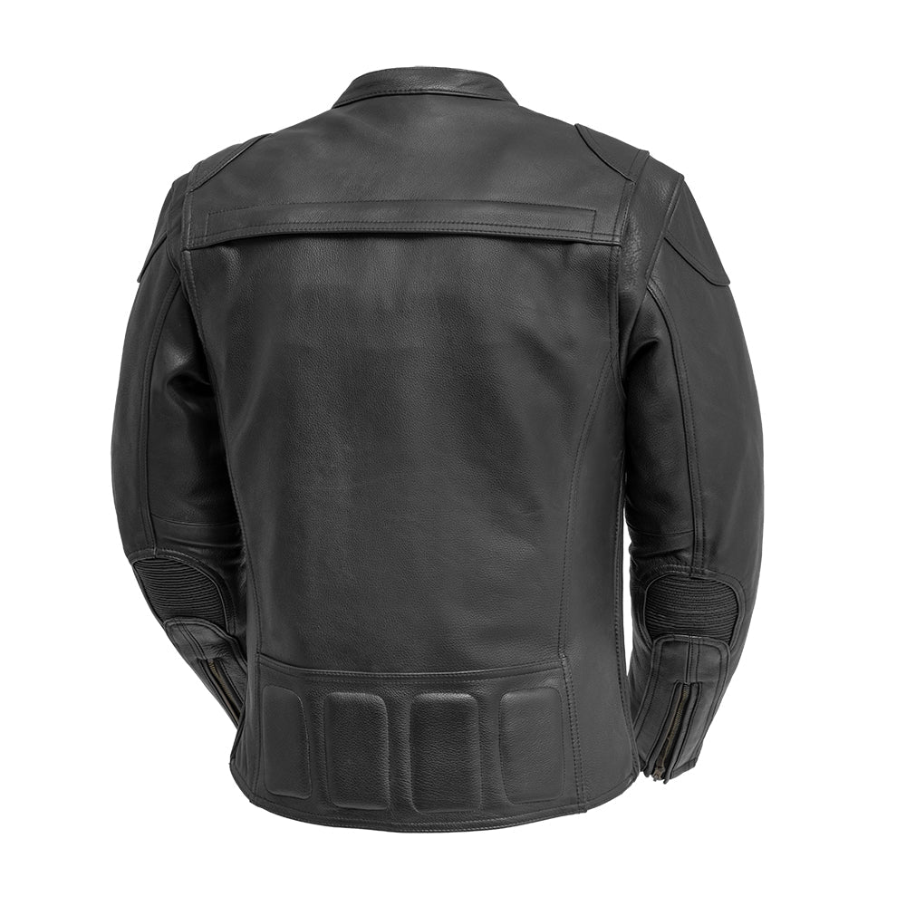 HACKER Men's Leather Motorcycle Jacket Men's Motorcycle Jacket Best Leather Ny