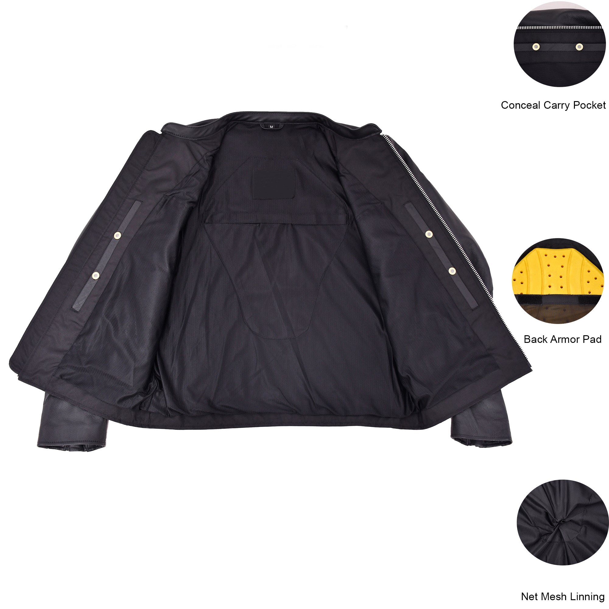 NINJA Motorcycle Leather Jacket Men's Motorcycle Jacket Best Leather Ny