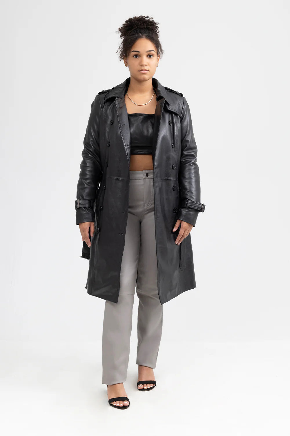 Olivia - Women's Leather Jacket Black