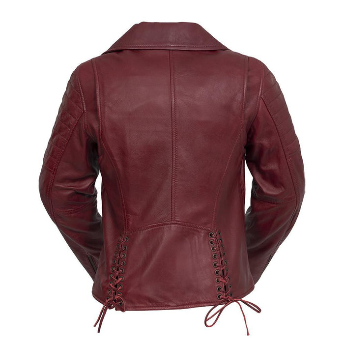 Princess - Women's Fashion Lambskin Leather Jacket (Oxblood) Jacket Best Leather Ny   