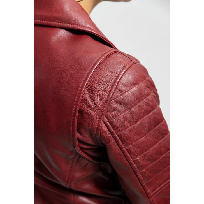 Princess - Women's Fashion Lambskin Leather Jacket (Oxblood) Women's Fashion Leather Jacket Best Leather Ny