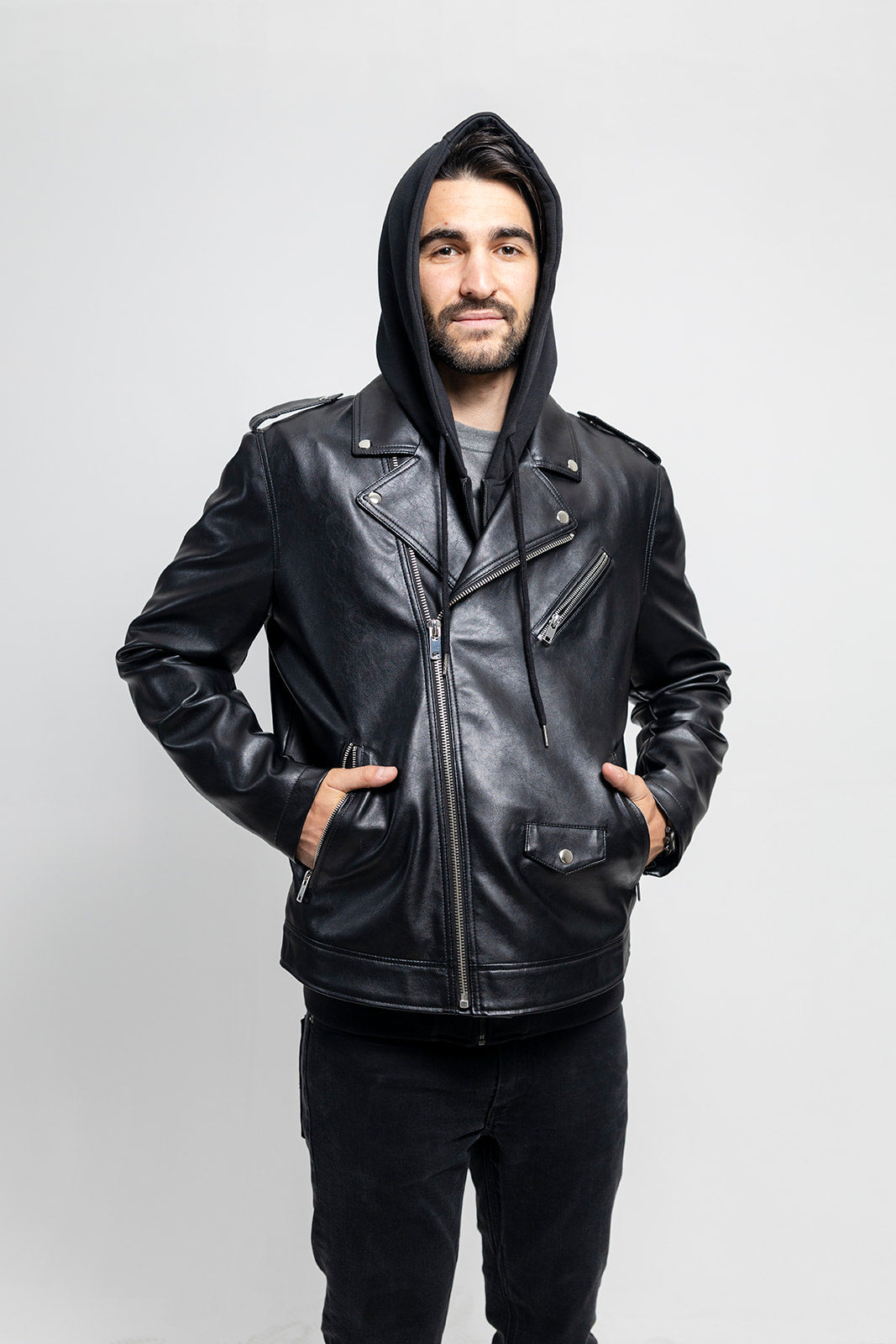 Commando Jacket Vegan Faux Leather Jacket Vegan Commando Oversized