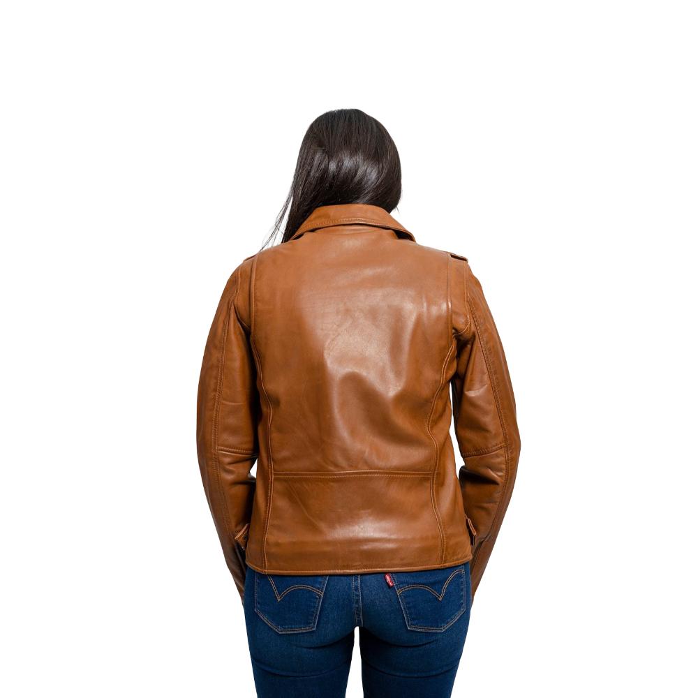 Rebel - Women's Fashion Lambskin Leather Jacket (Whiskey) Women's Fashion Leather Jacket Best Leather Ny