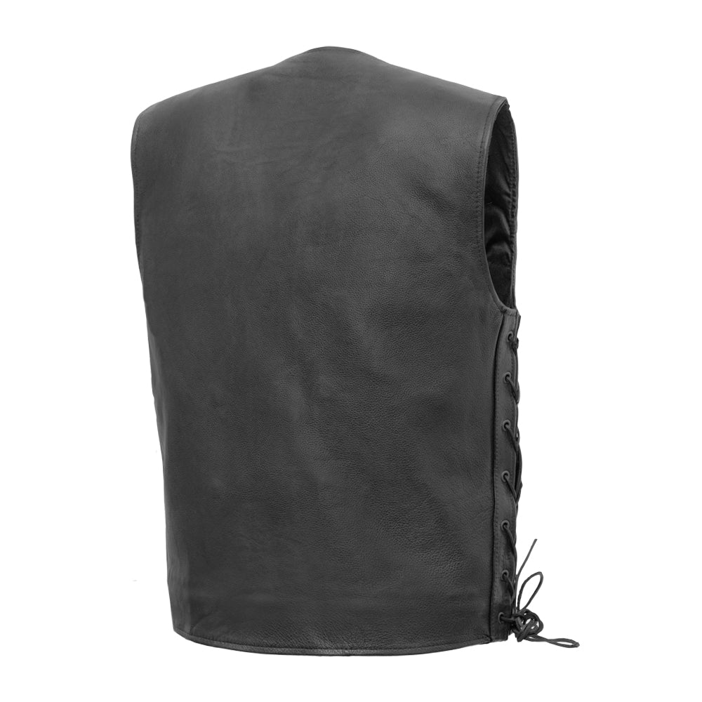 REEVES - Motorcycle Leather Vest Men's Leather Vest Best Leather Ny