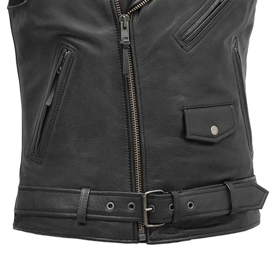 IMPERIAL - Motorcycle Leather Vest Men's Leather Vest Best Leather Ny
