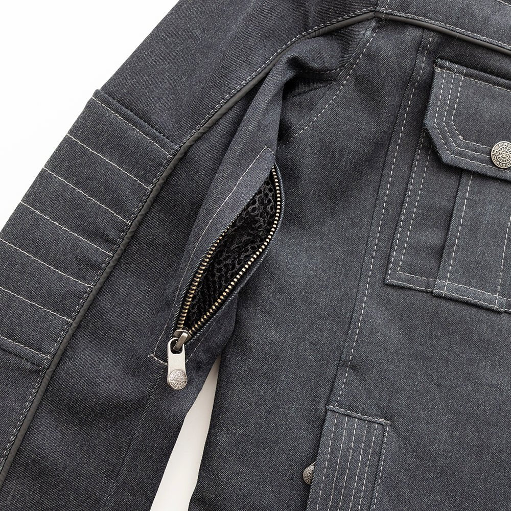 Falcon Men's Thunder Denim Motorcycle Jacket Men's Motorcycle Jacket Best Leather Ny