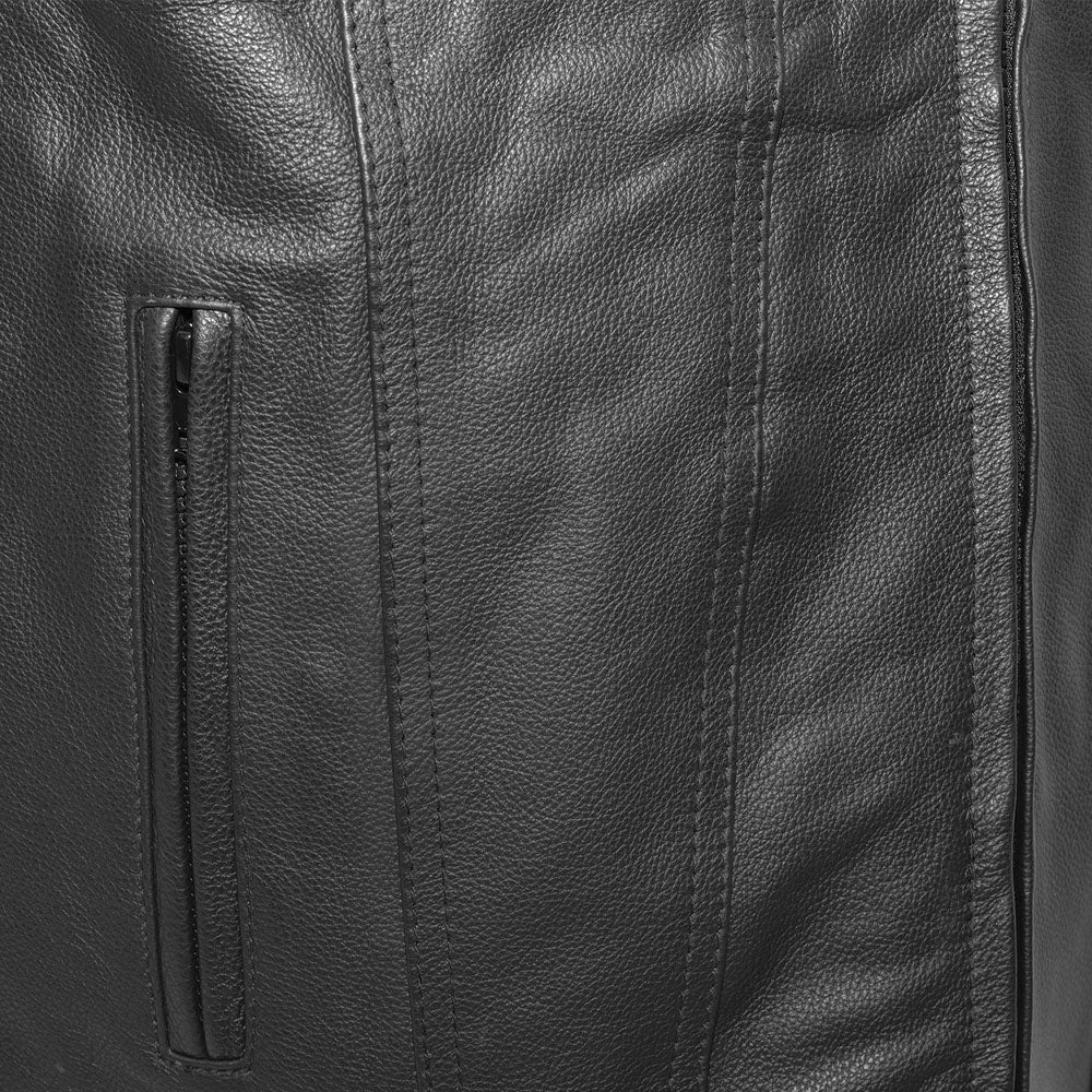 ROX - Motorcycle Leather Vest Men's Leather Vest Best Leather Ny