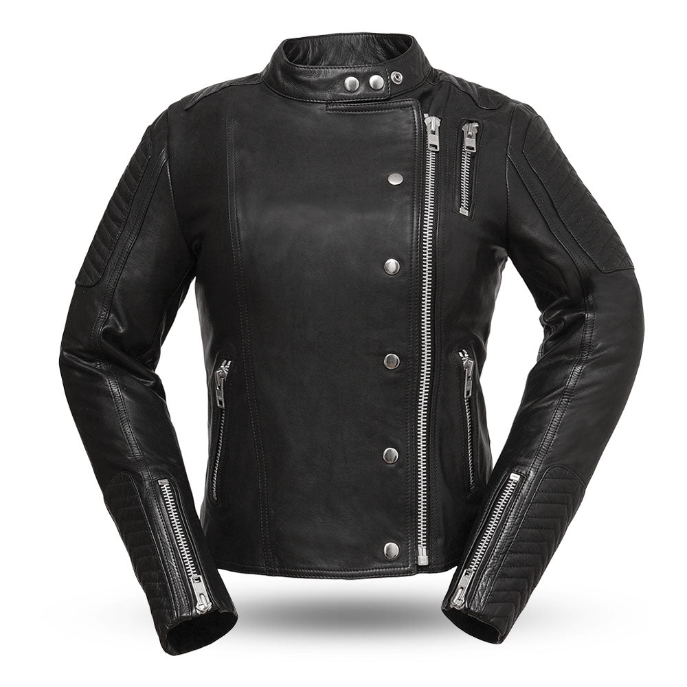SANSA PRINCESS Motorcycle Leather Jacket Women's Motorcycle Leather Jacket Best Leather Ny Black XS