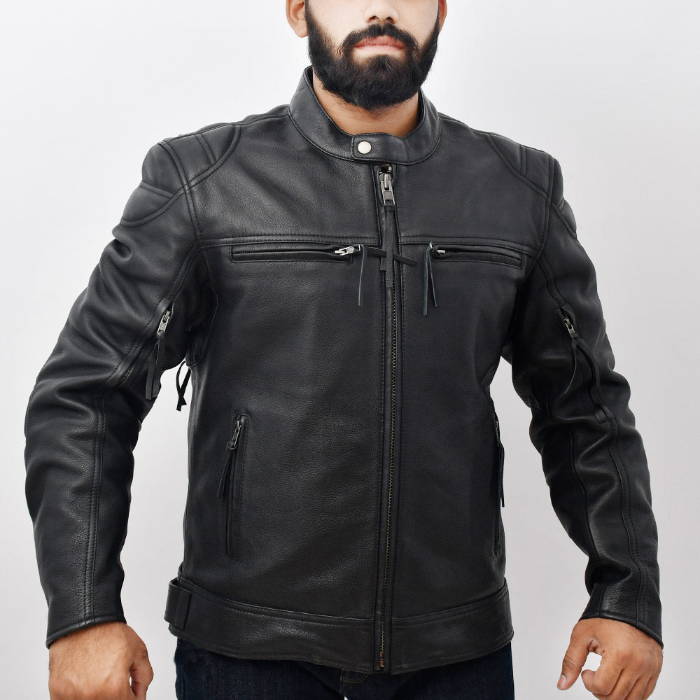 SERPENT Scooter Style Leather Jacket Men's Motorcycle Jacket Best Leather Ny