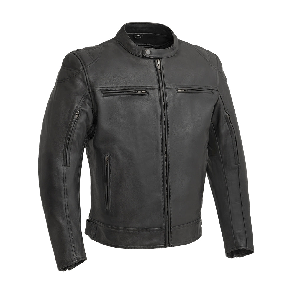 SERPENT Scooter Style Leather Jacket Men's Jacket Best Leather Ny S Black 