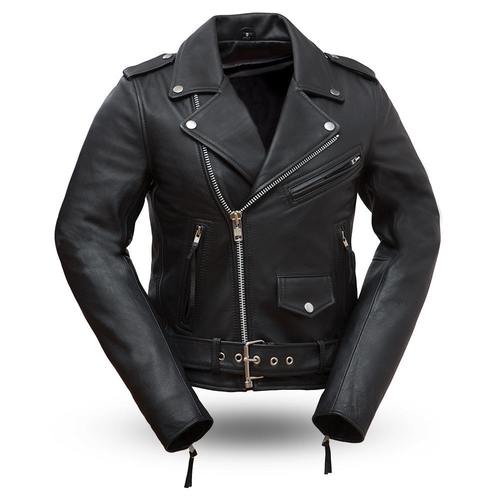 SUPASTAR LADY Motorcycle Leather Jacket Women's Jacket Best Leather Ny XS Black 