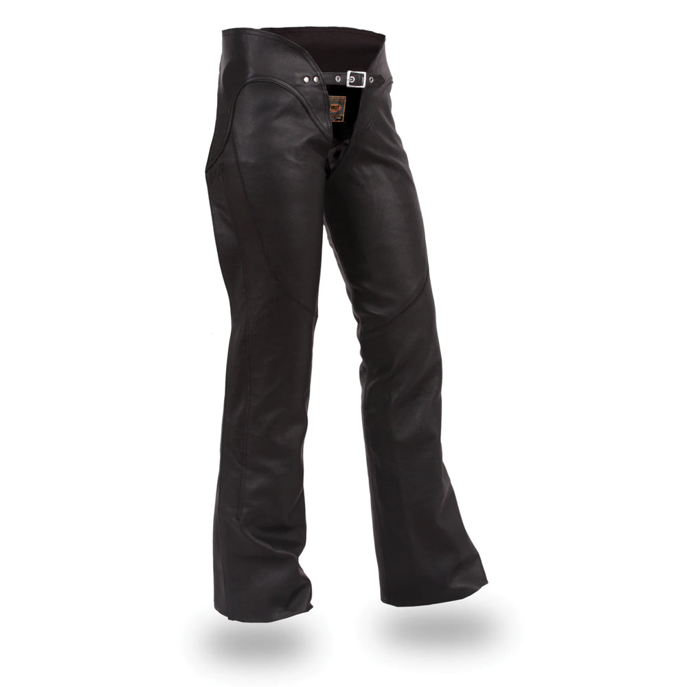 SWANN GIRL Motorcycle Leather Chaps Chaps Best Leather Ny 0 Black 