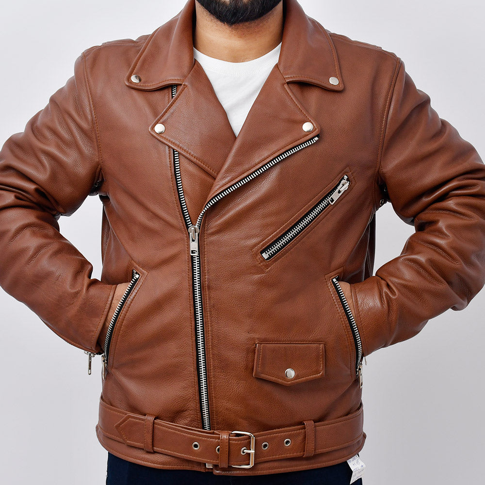 THUNDER Motorcycle Leather Jacket Men's Motorcycle Jacket Best Leather Ny