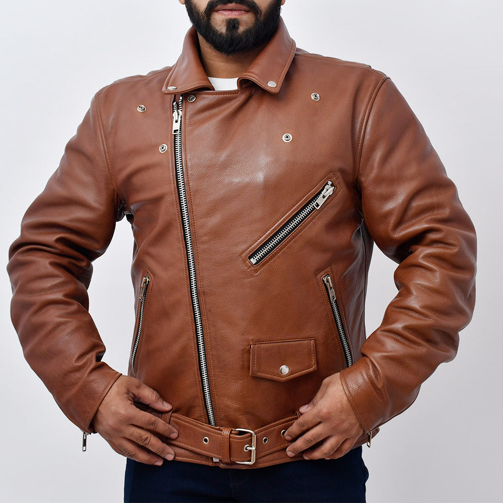 THUNDER Motorcycle Leather Jacket Men's Motorcycle Jacket Best Leather Ny