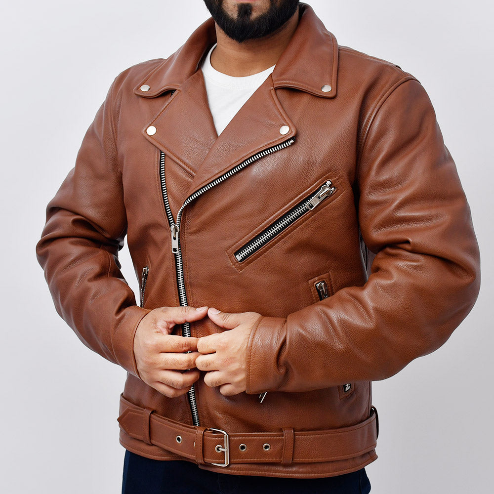 THUNDER Motorcycle Leather Jacket Men's Motorcycle Jacket Best Leather Ny