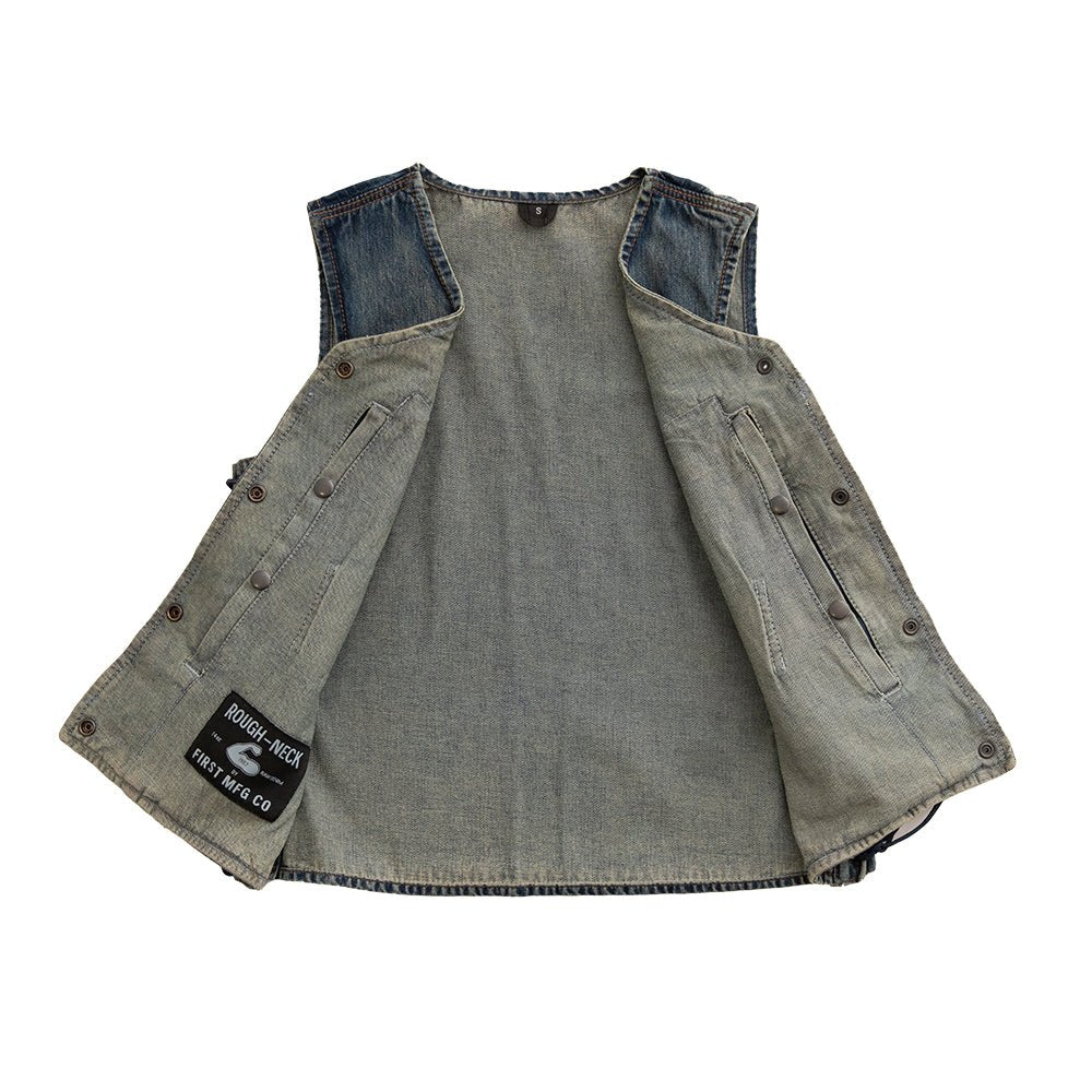BELLE RIDER Motorcycle Denim Vest Women's Denim Vest Best Leather Ny