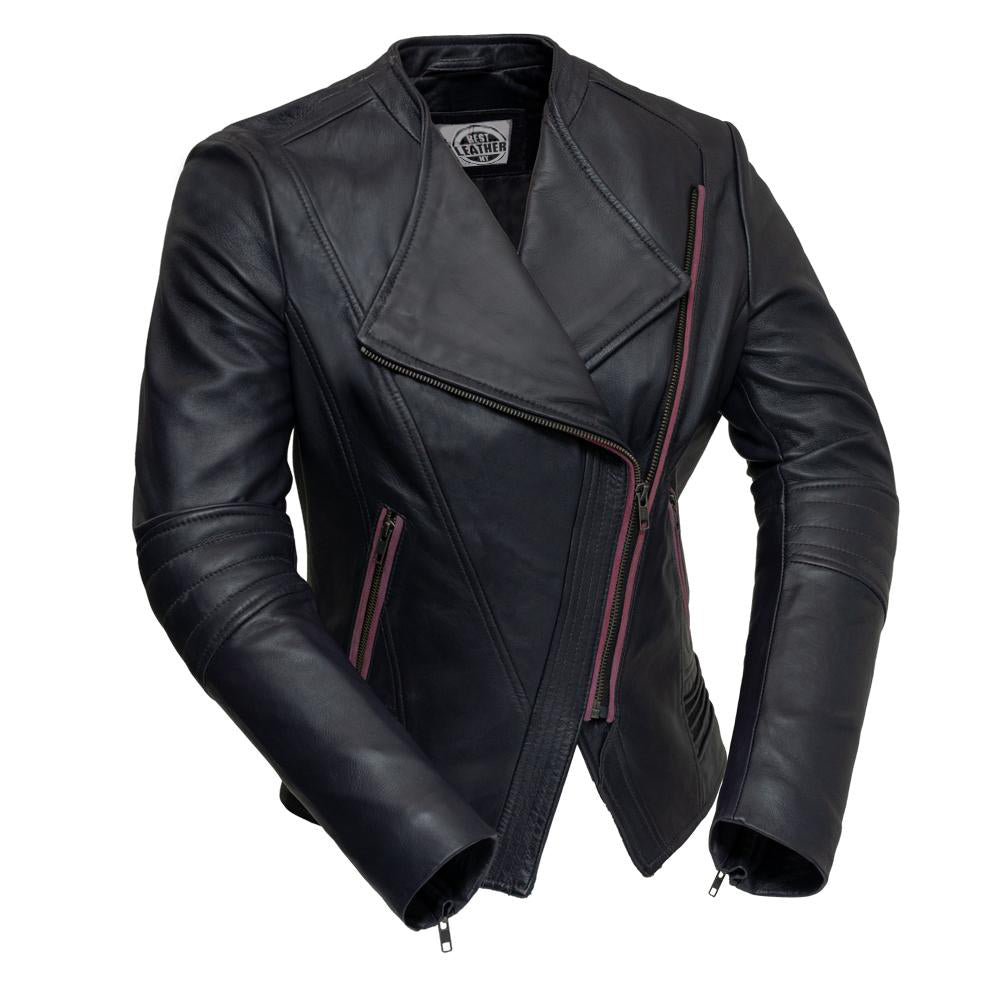 Trish - Women's Fashion Leather Jacket (Violet) Women's Fashion Leather Jacket Best Leather Ny S Violet