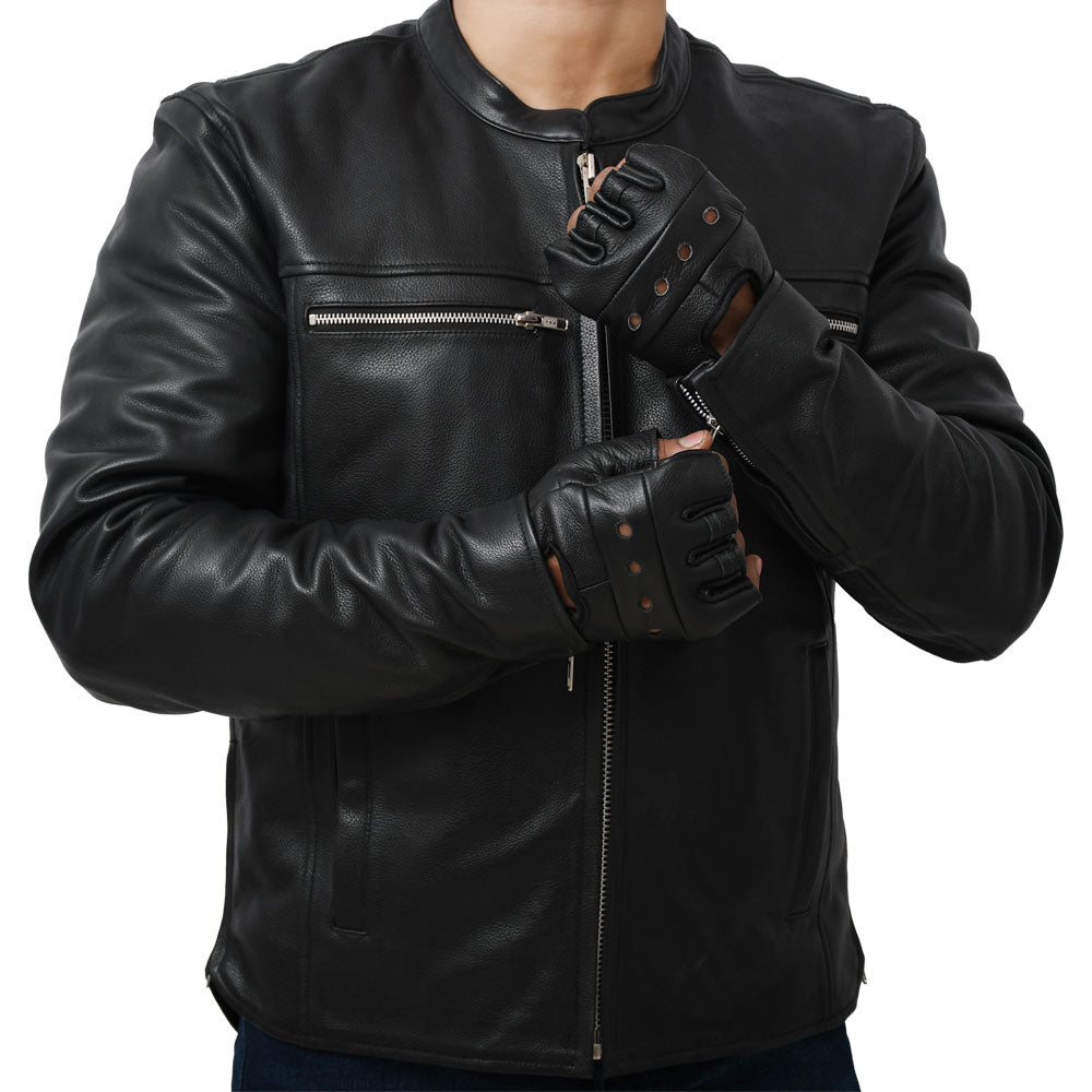 VENGEANCE Motorcycle Leather Jacket Men's Motorcycle Jacket Best Leather Ny