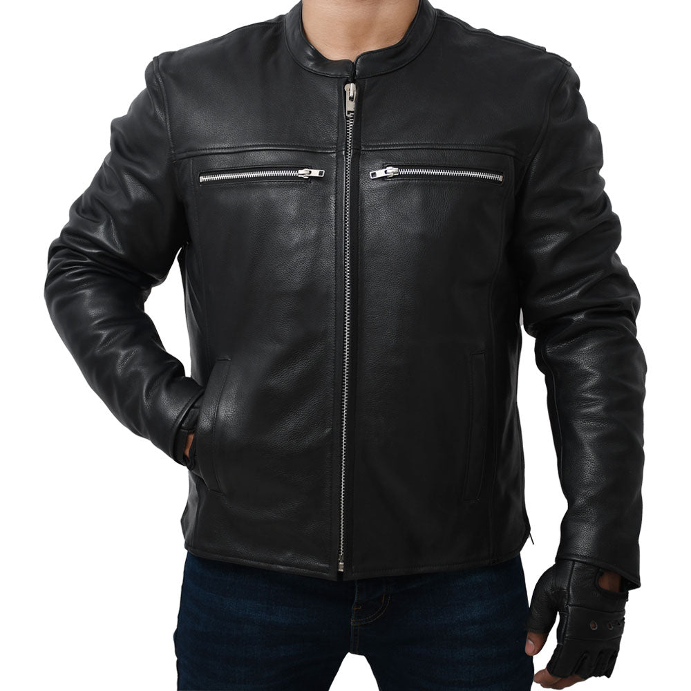VENGEANCE Men's Leather Motorcycle Jacket Men's Motorcycle Jacket Best Leather Ny