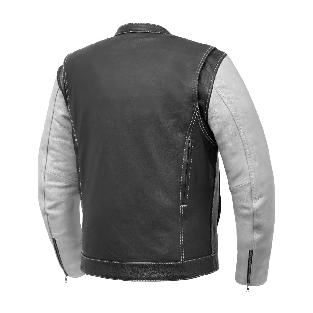 Bistro Men's Cafe Style Leather Jacket Men's Motorcycle Jacket Best Leather Ny