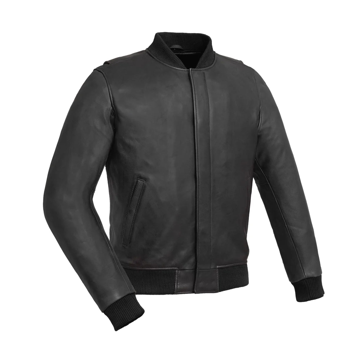 Throttle Men's Leather Motorcycle Jacket Men's Motorcycle Jacket Best Leather Ny Black S