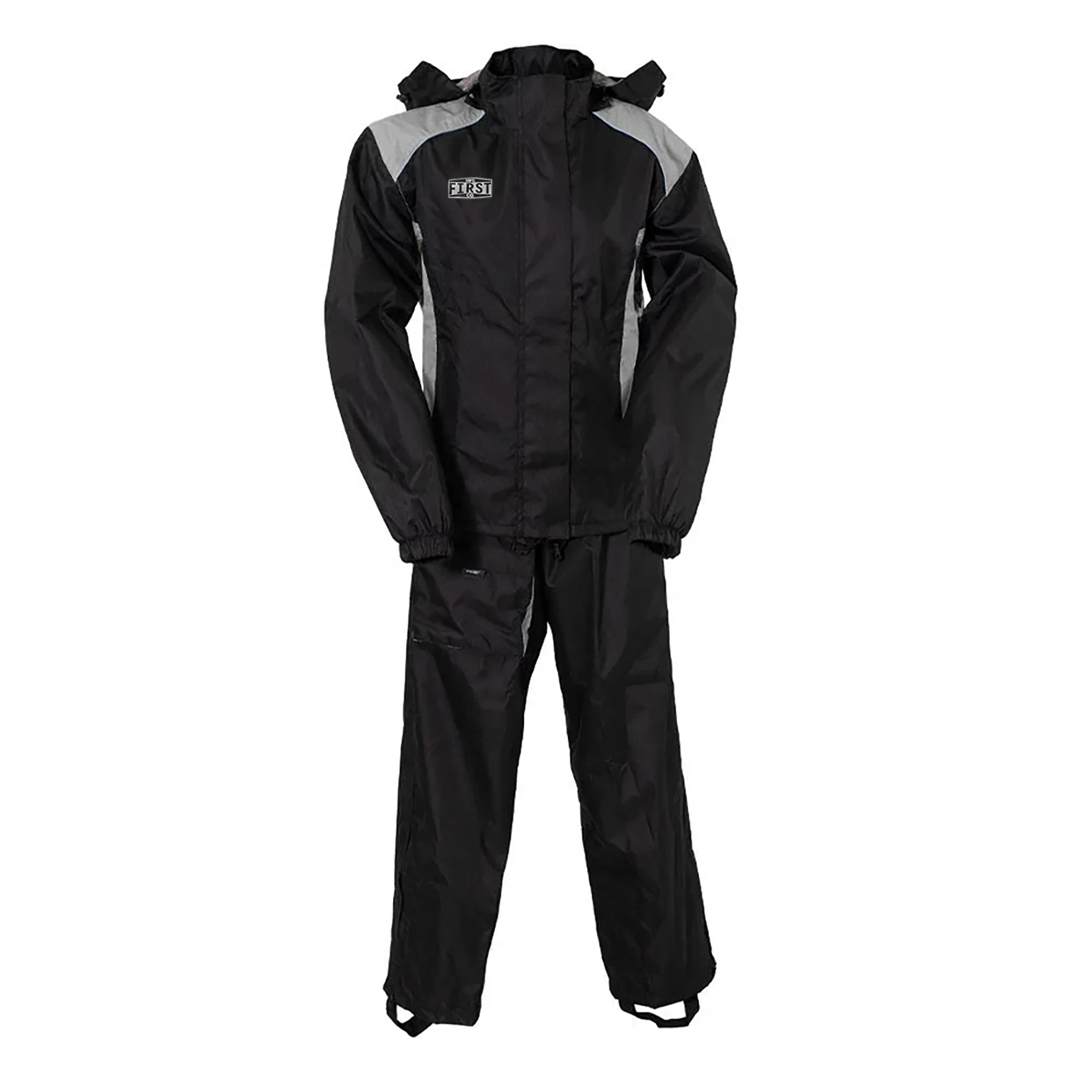 Women's Motorcycle Rain Suit Rain Suit Best Leather NY Company Grey XS