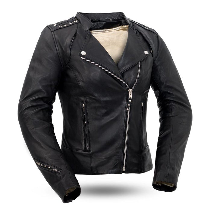 WONDER GIRL Motorcycle Leather Jacket Women's Jacket Best Leather Ny XS  