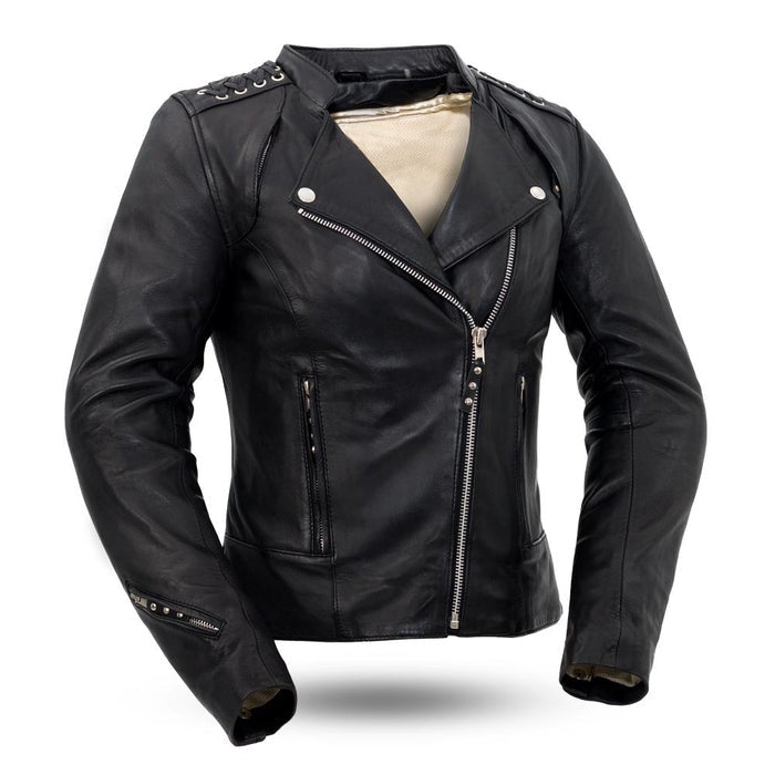 WONDER GIRL Motorcycle Leather Jacket Women's Motorcycle Leather Jacket Best Leather Ny XS
