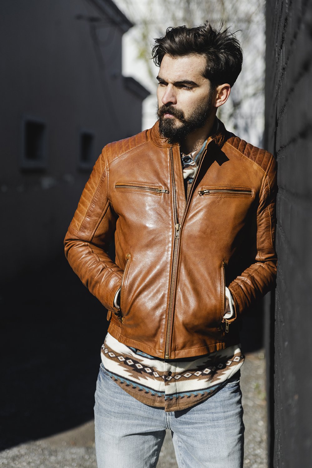 Zack - Men's Fashion Lambskin Leather Jacket Men's Jacket Best Leather Ny   