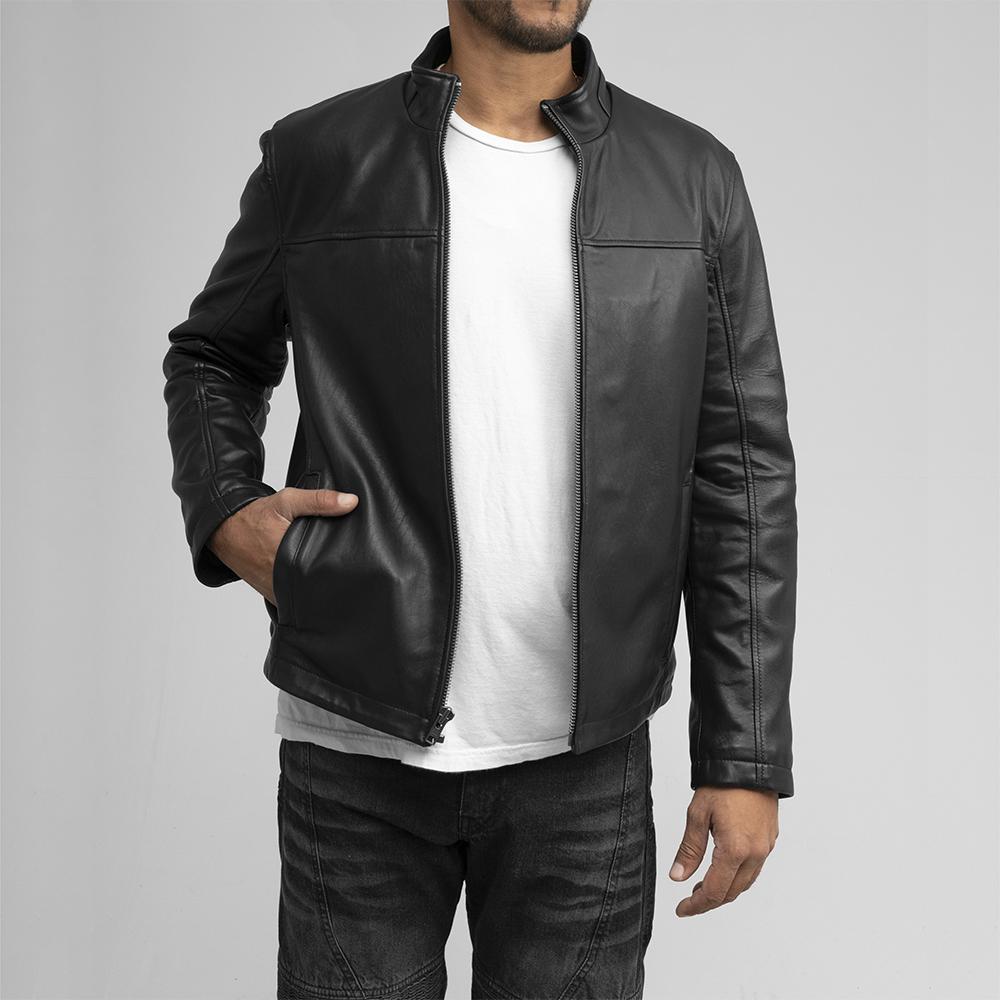 Zain - Men's Fashion Leather Jacket Jacket Best Leather Ny S Black 